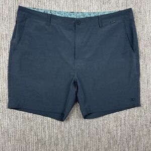 7 Diamonds Shorts Men 42x7 Blue Performance‎ Zipper Pocket Stretch Polyester